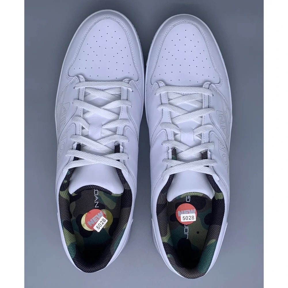 Jordan Nu Retro 1 Low Triple White Camo Golf Shoes FZ4153-102 Men's‎ Sz 15 NWT